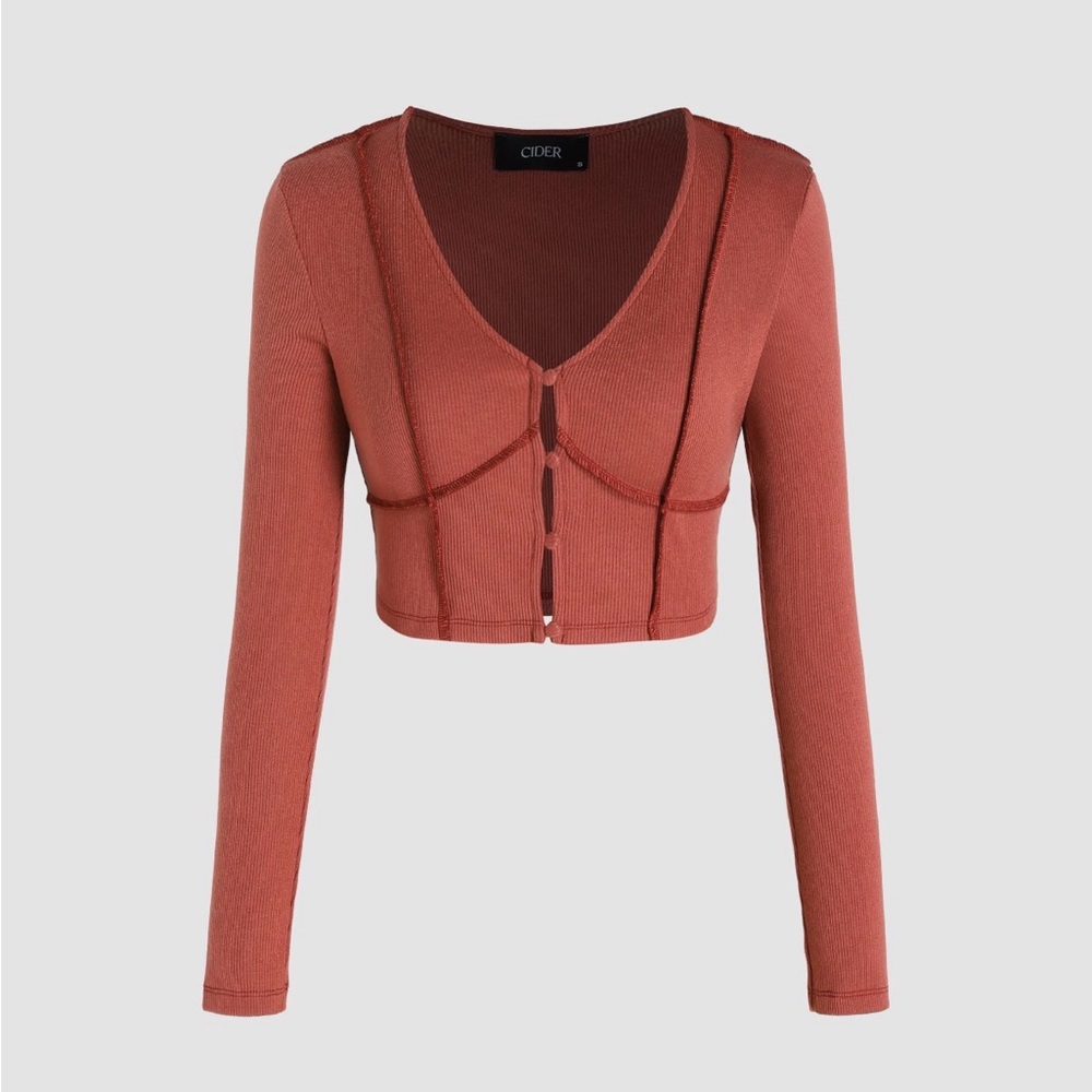 Cider Rust-Tone Crop Top